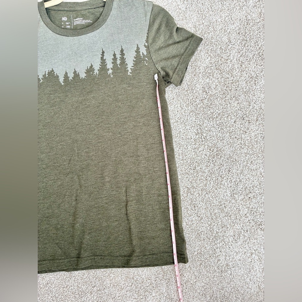 Tentree TreeBlend Forest Graphic Tee Green Crew Neck T-Shirt | Size Small - Picture 5 of 10